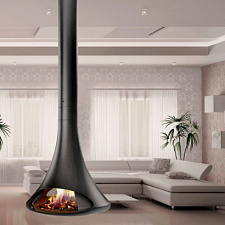 Камин DORIA центр., двухстор., без системы вращ., серый (Traforart)